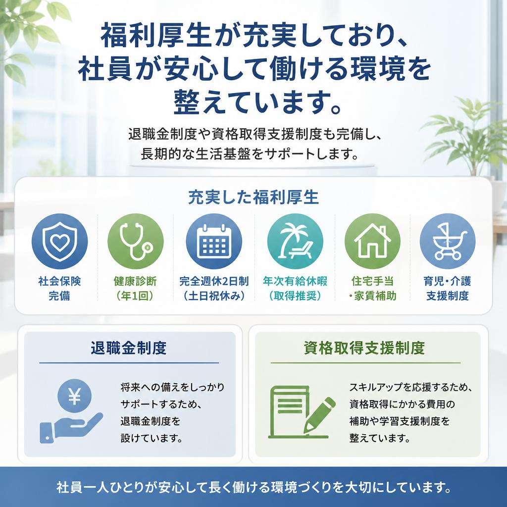 充実した福利厚生