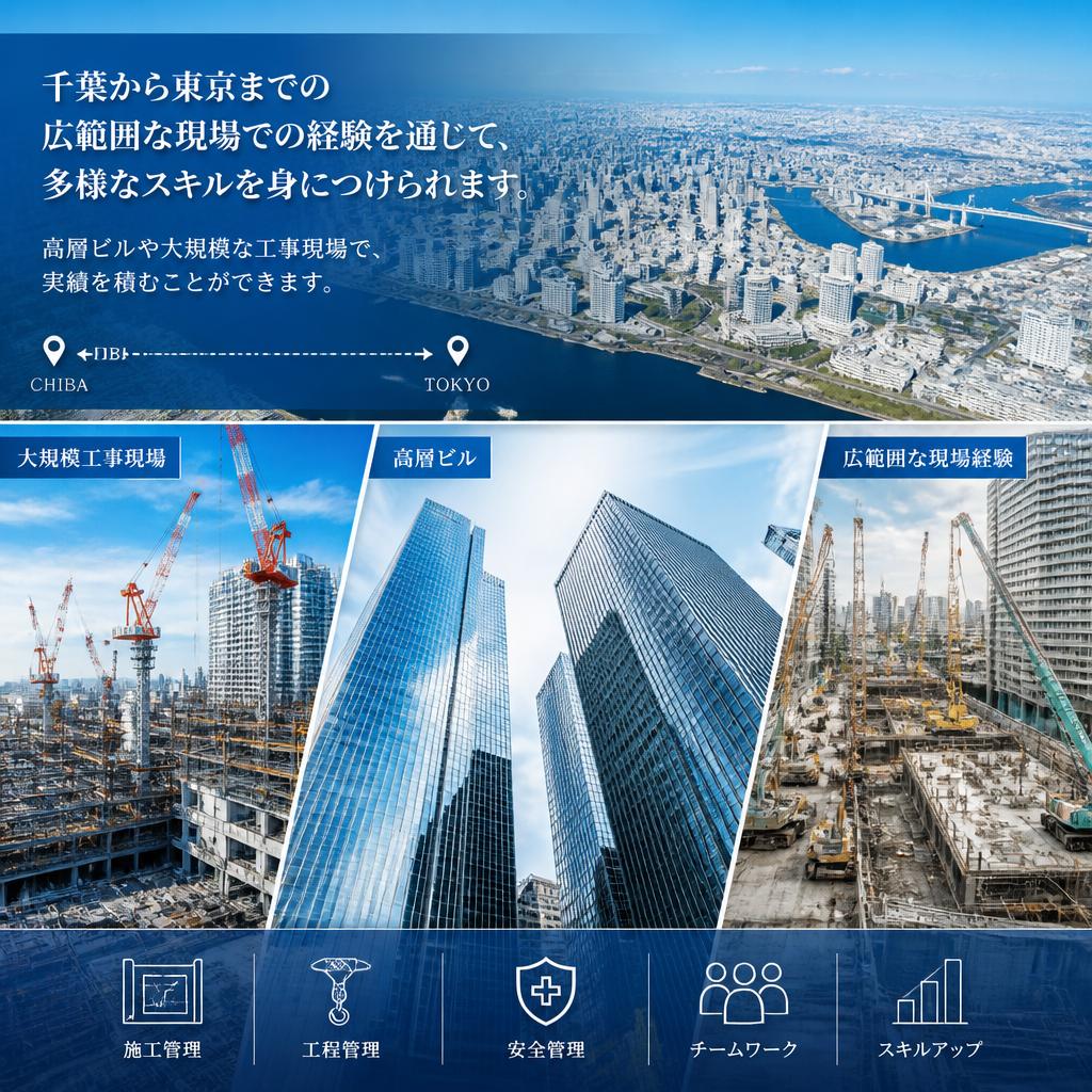 キャリアアップを実現する多彩な現場経験