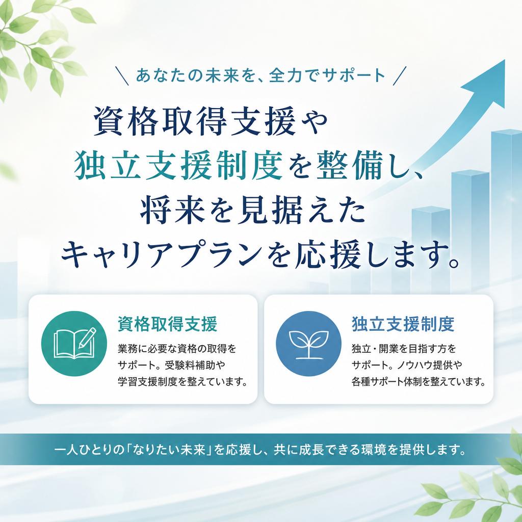 キャリアアップのための支援制度