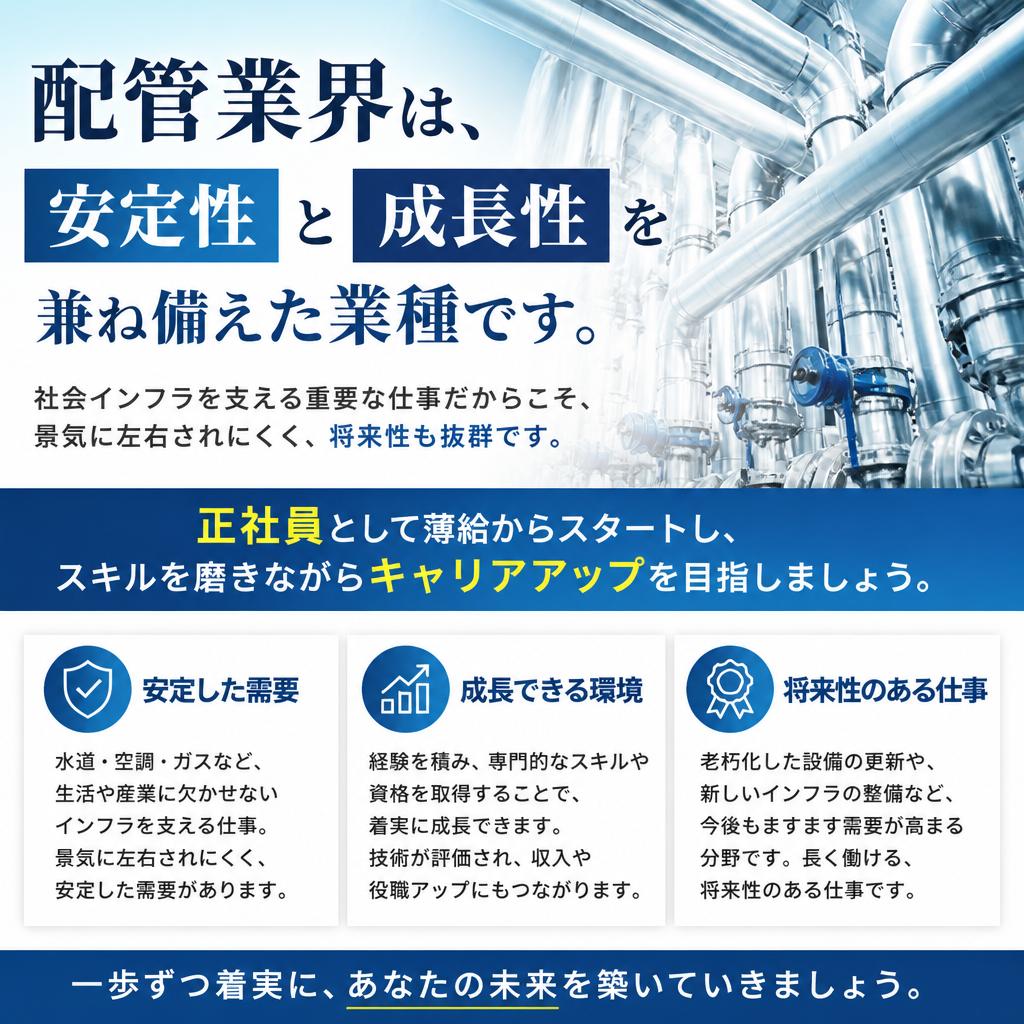 配管業界でのキャリアアップ
