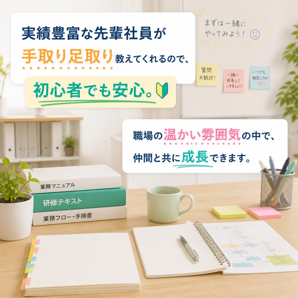 先輩社員からの手厚い指導