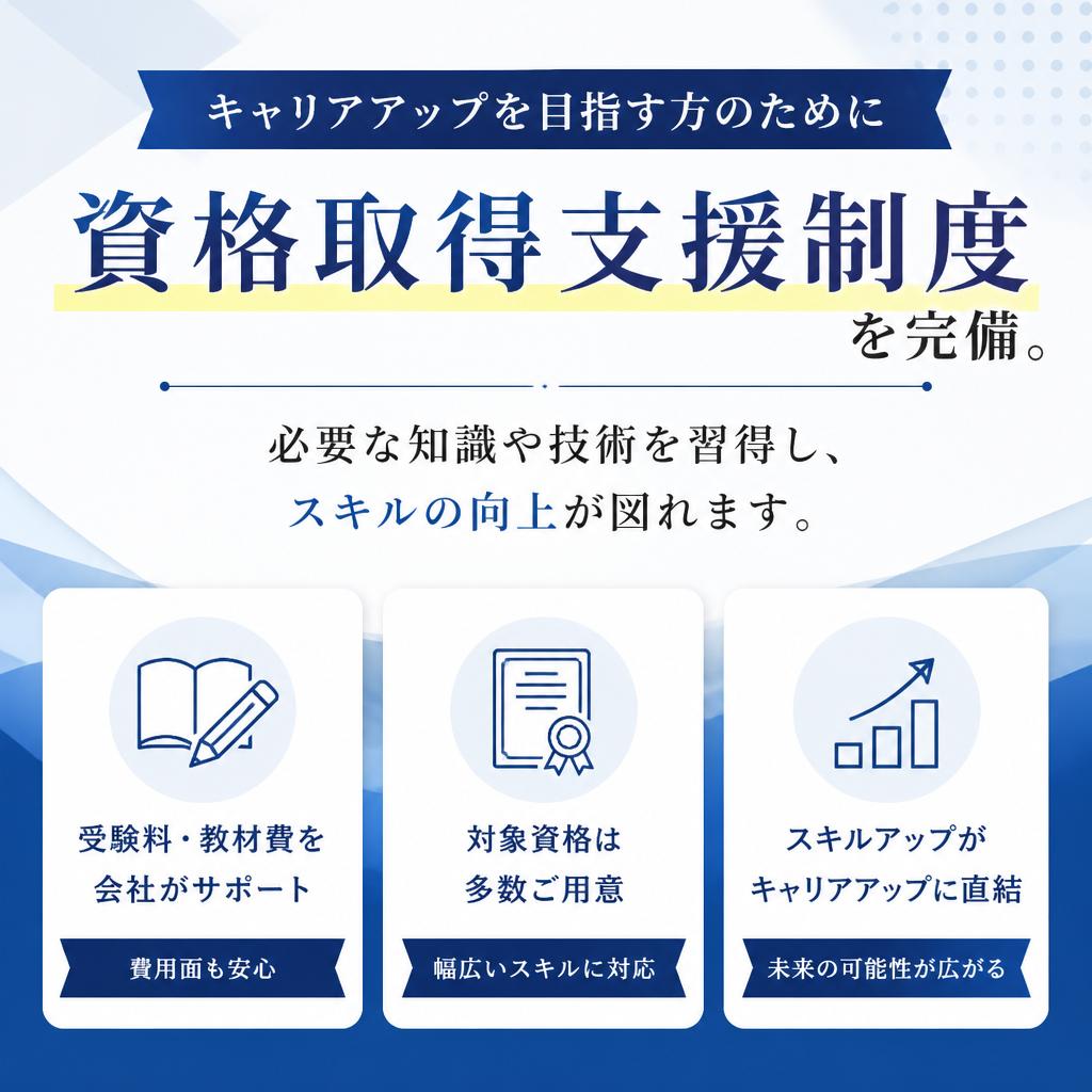 資格取得支援制度の充実