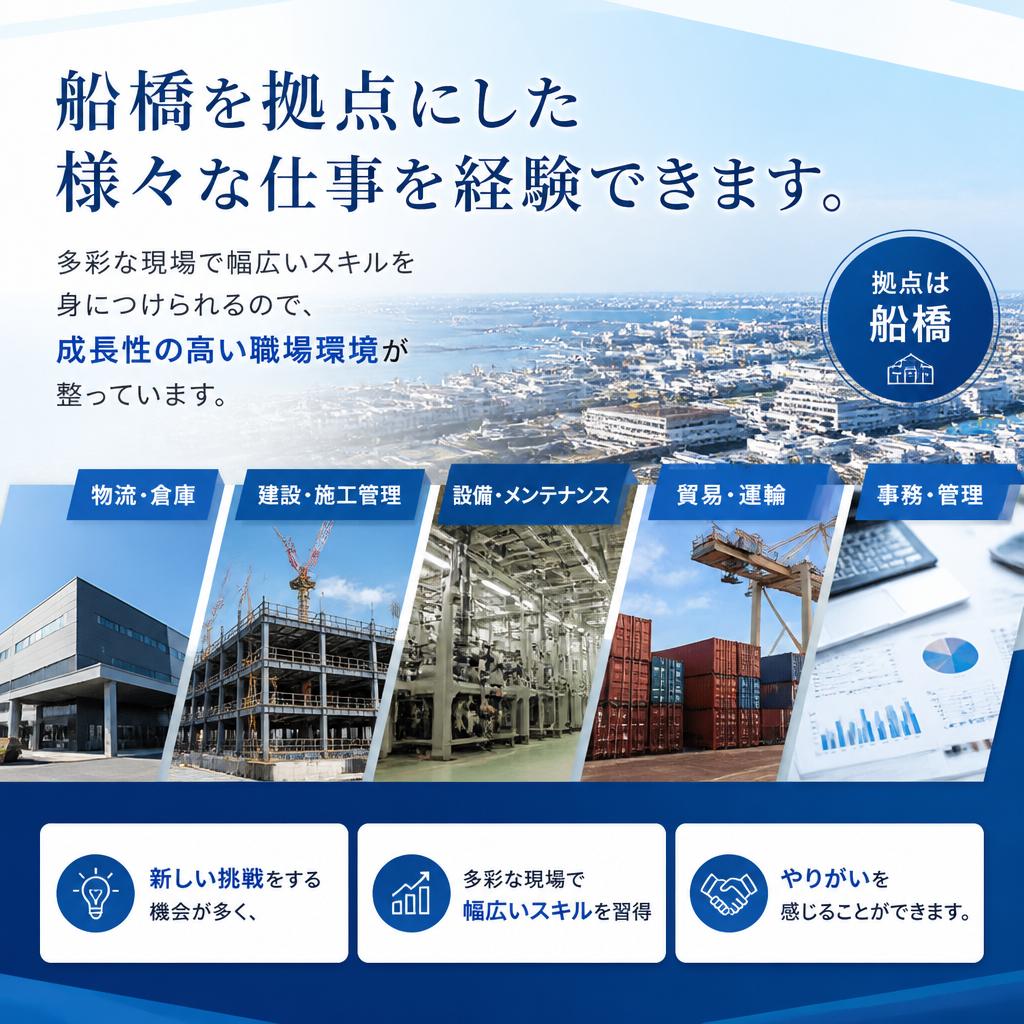船橋エリアの多彩な現場