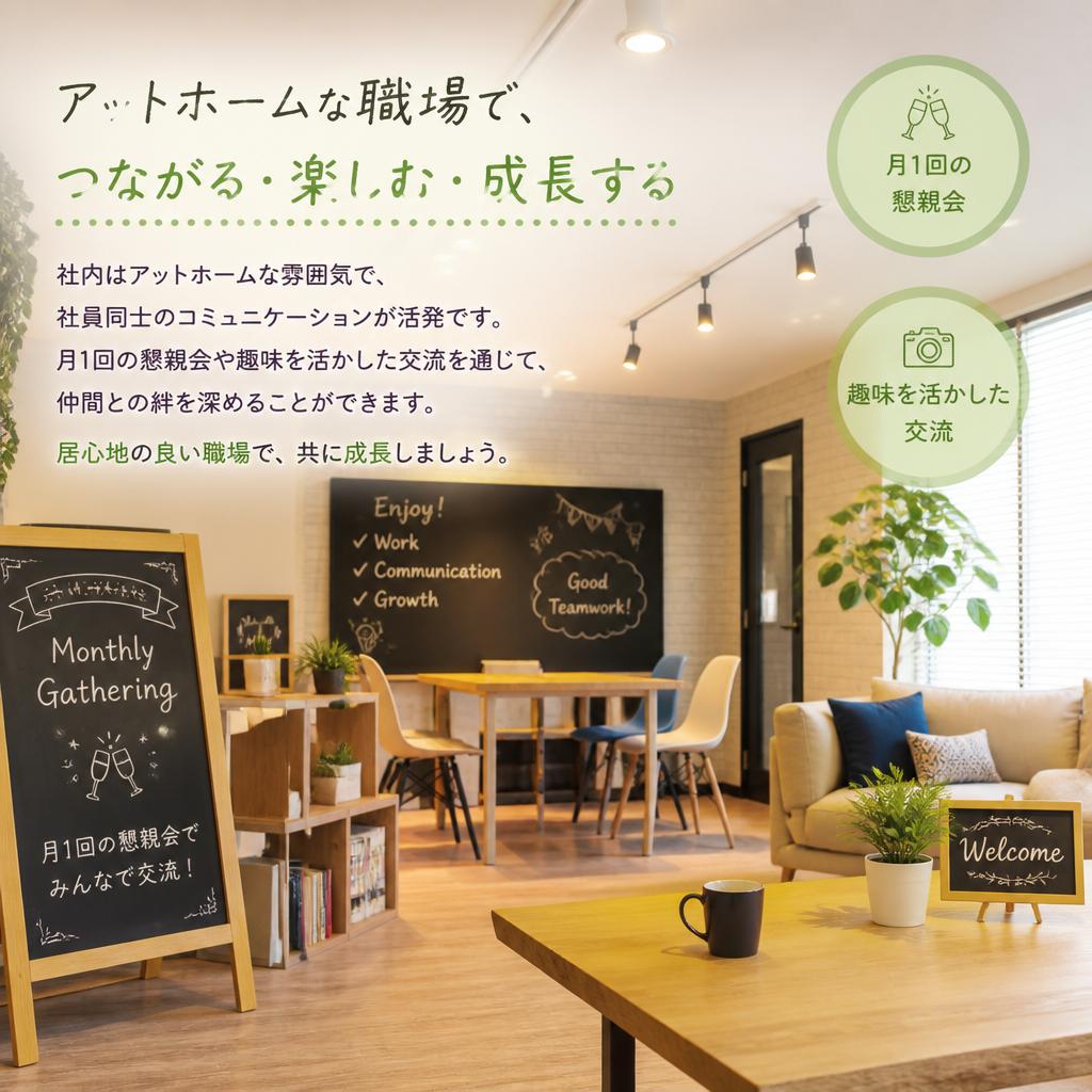 アットホームな職場環境