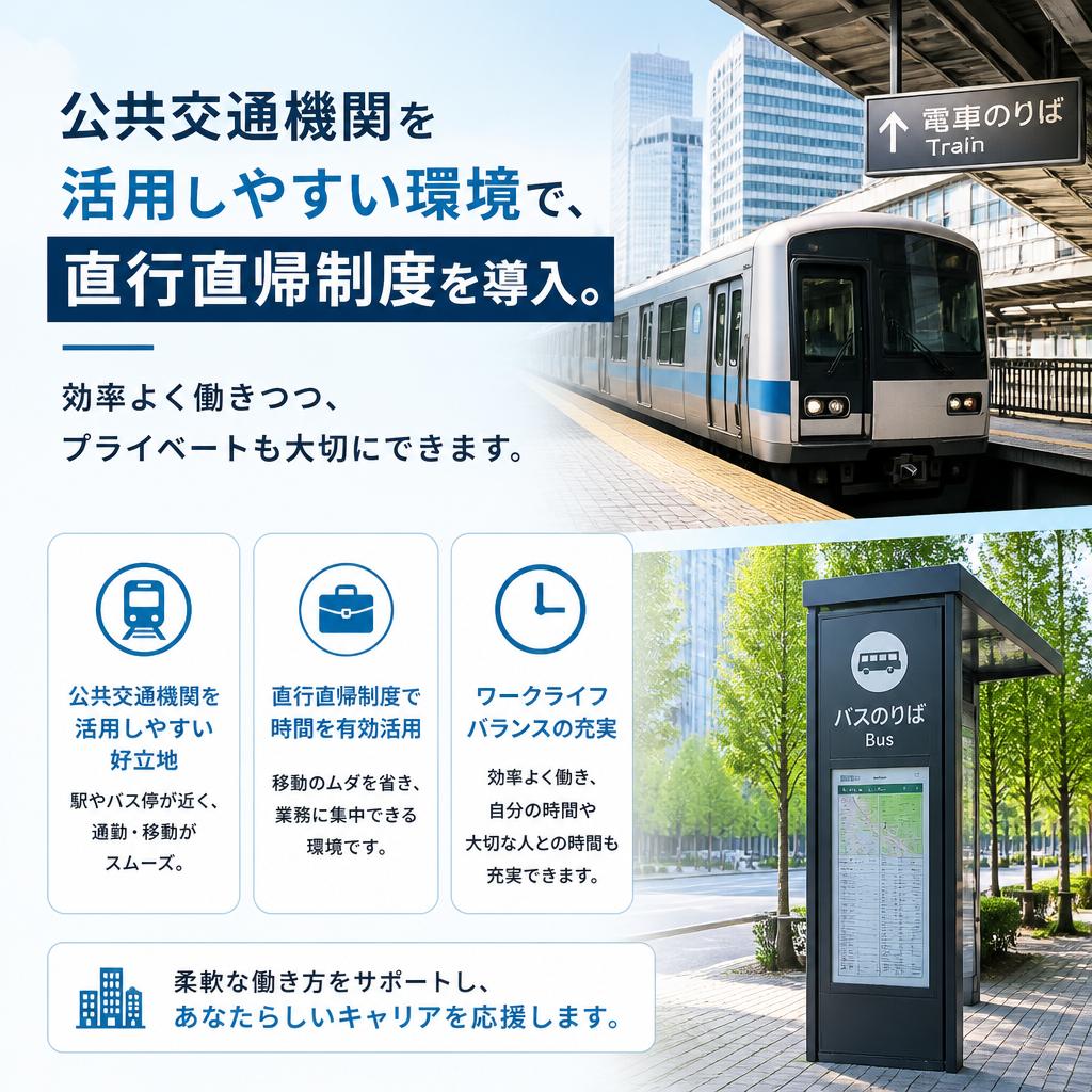 直行直帰制度で効率的な働き方