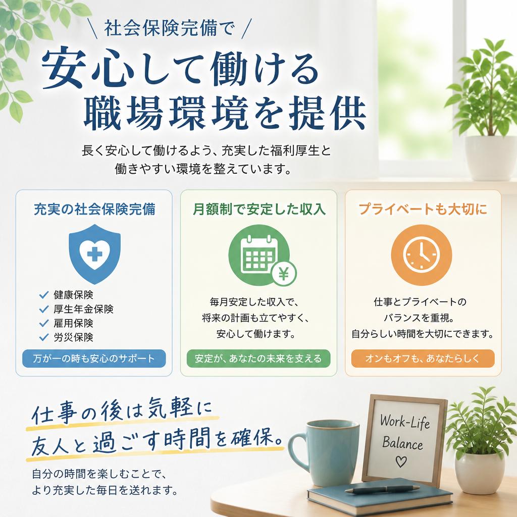 安心の職場環境