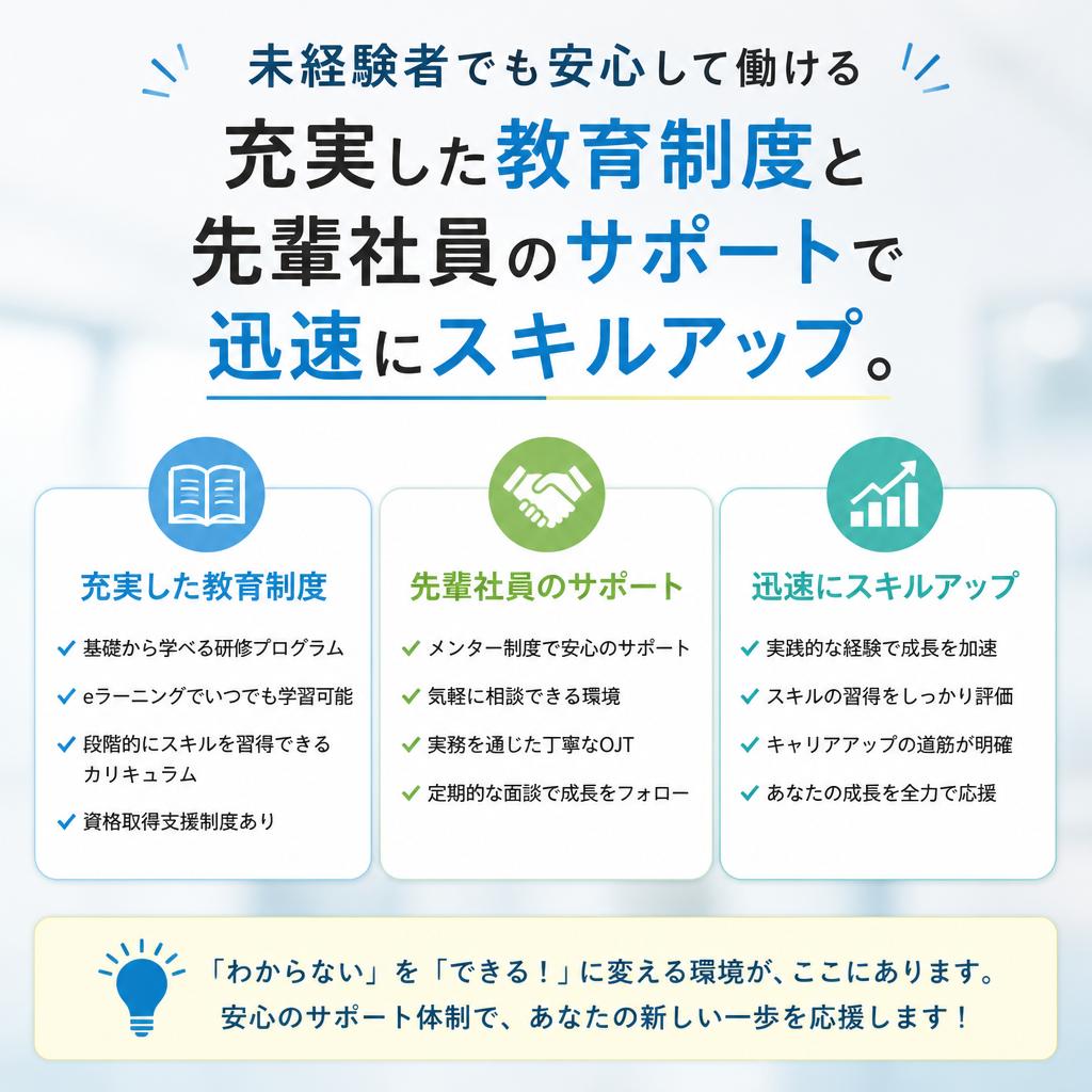充実したサポート体制