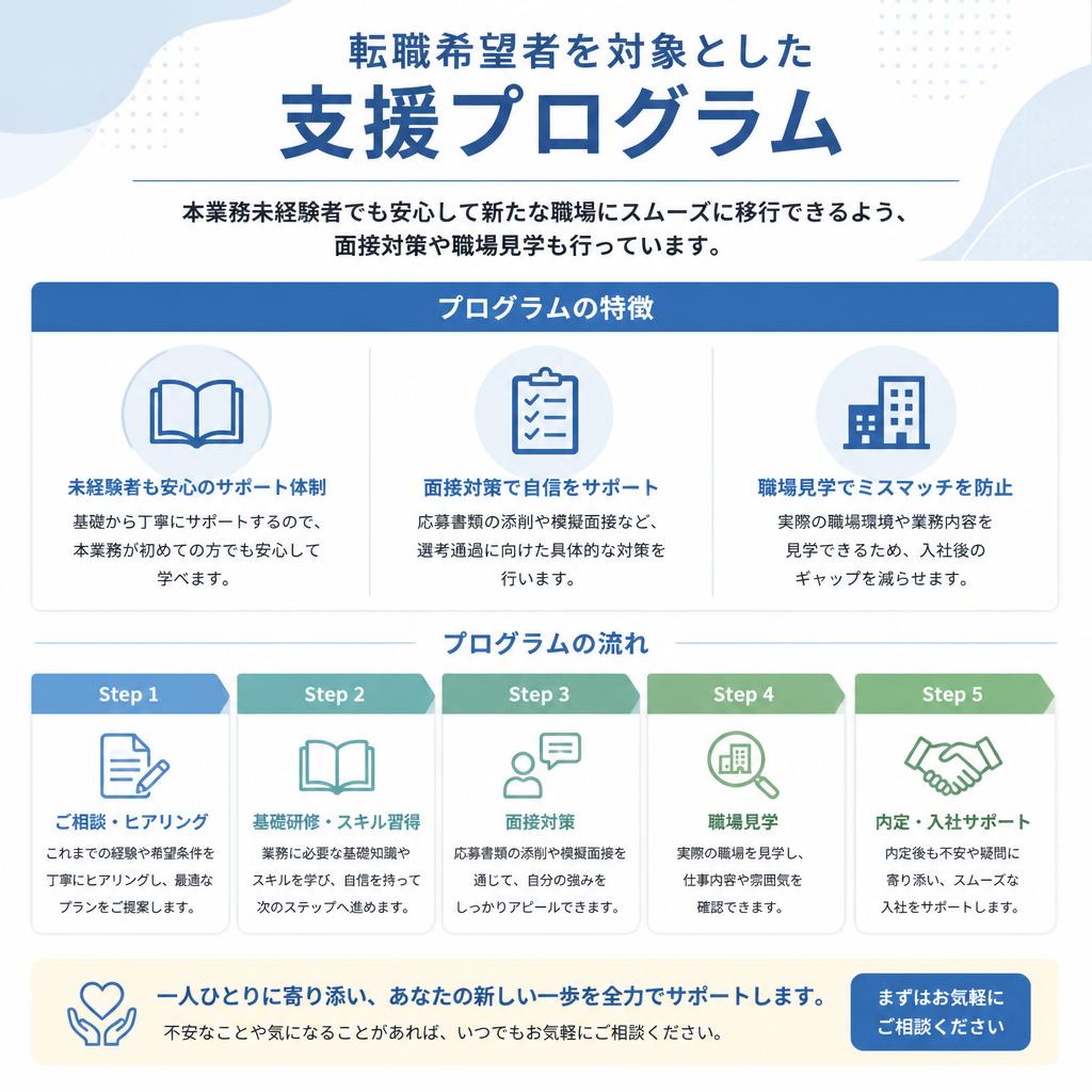 転職支援でスムーズなキャリアチェンジを実現