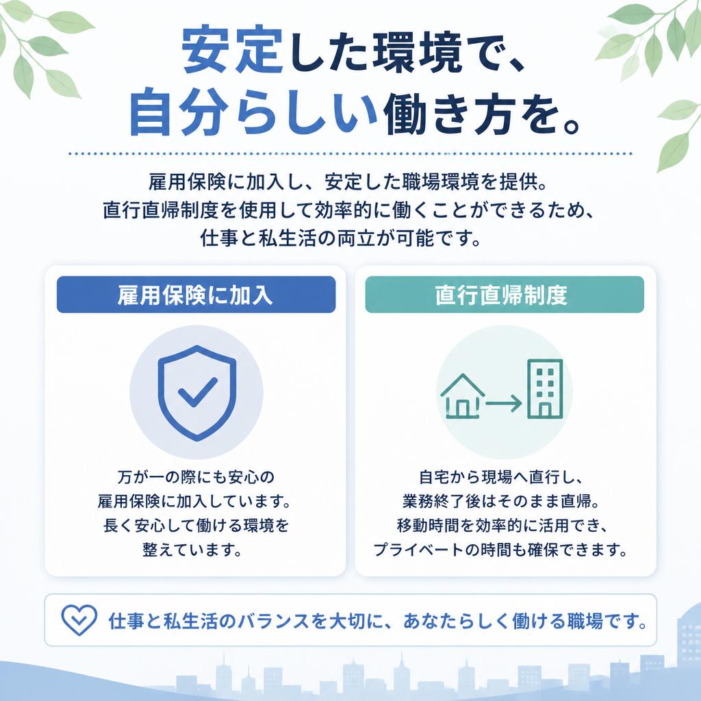 安心の雇用環境