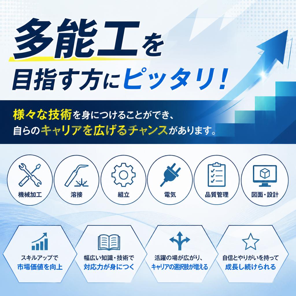 多能工としてのスキルアップ