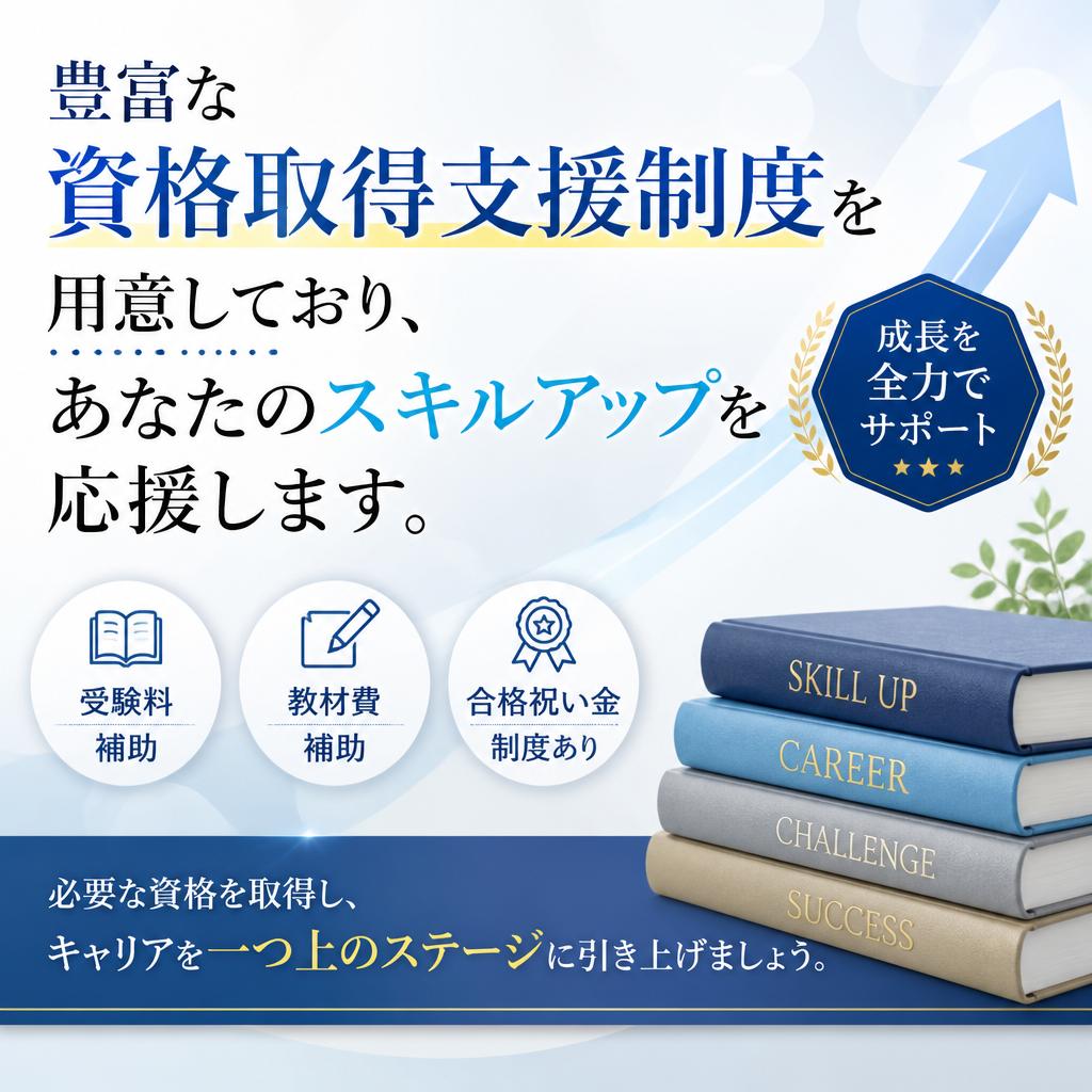 資格取得支援制度でキャリアを一歩前へ