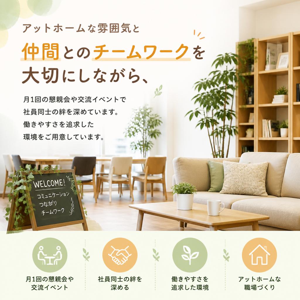 安心して働ける職場環境
