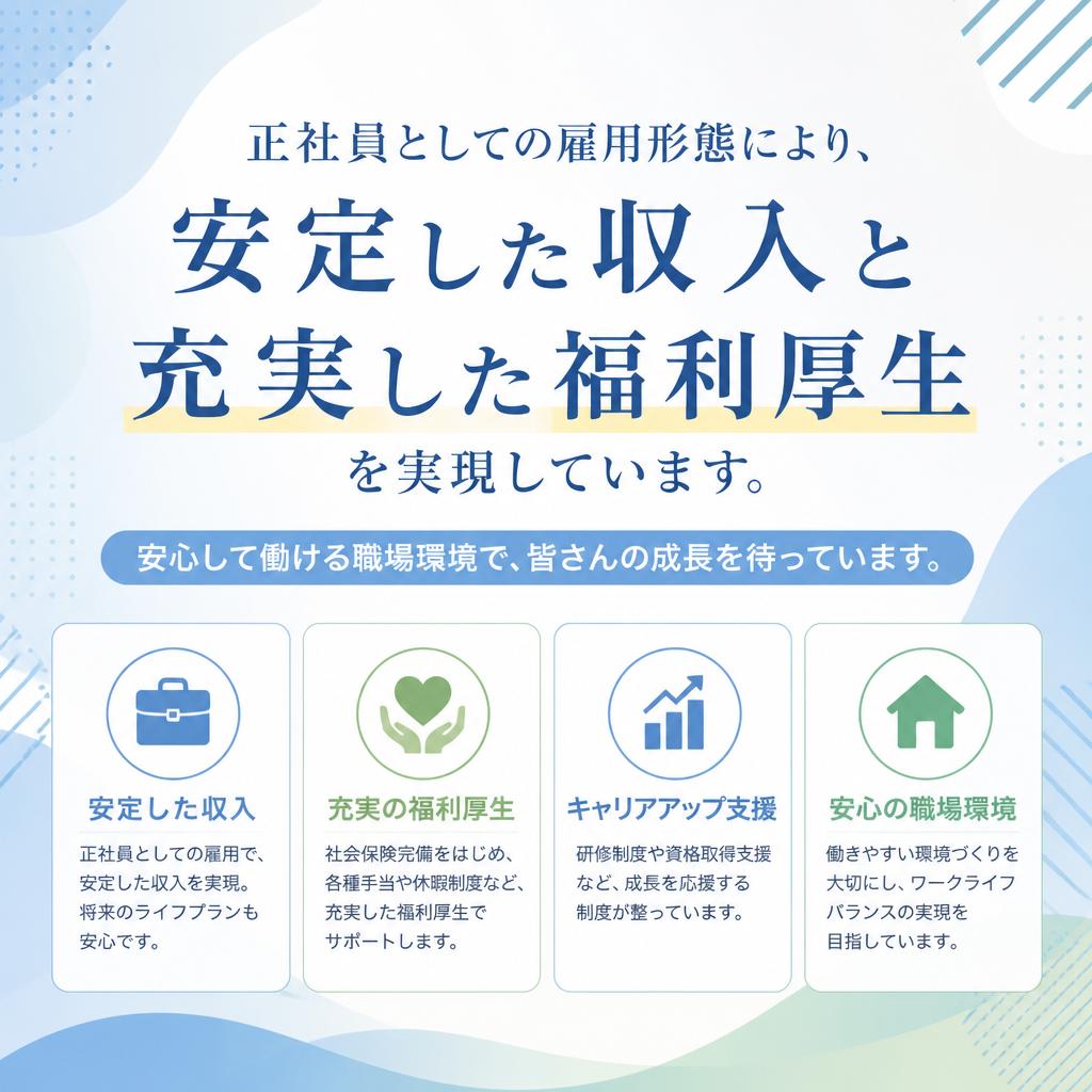 正社員としての安定