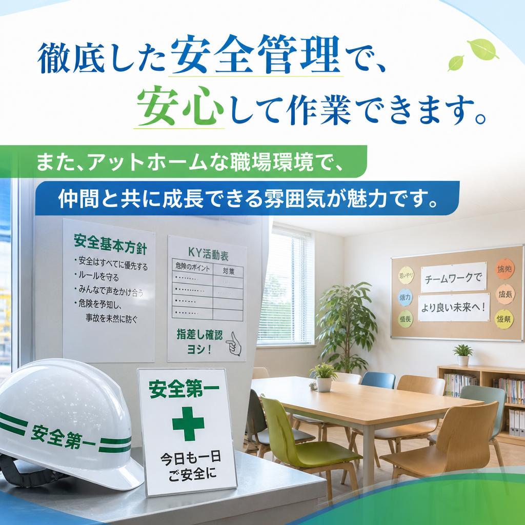 安全で快適な職場環境