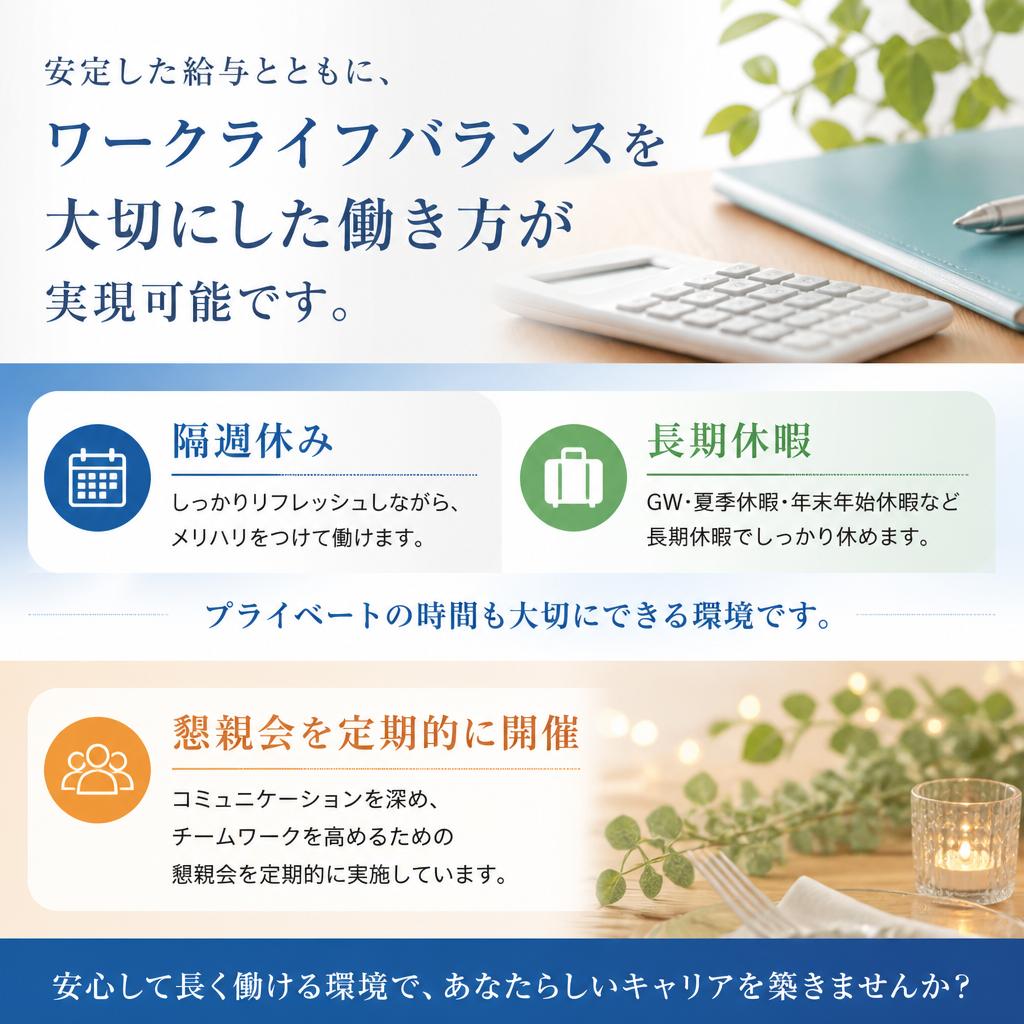 充実した福利厚生