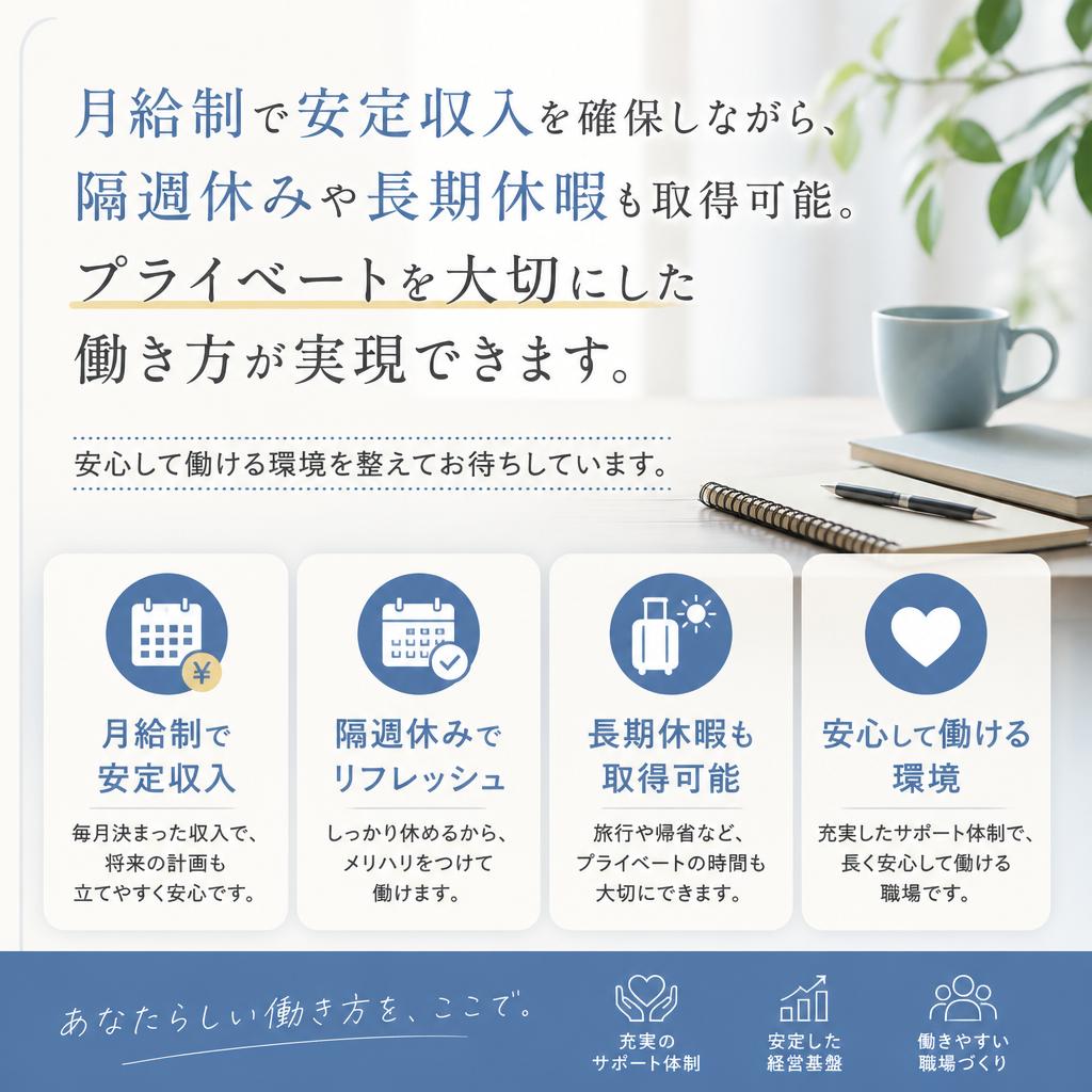 正社員として安定した未来を