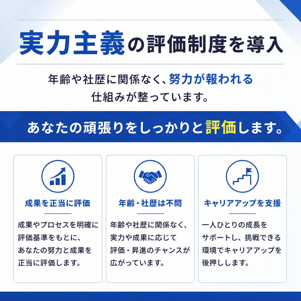 実績重視の評価制度