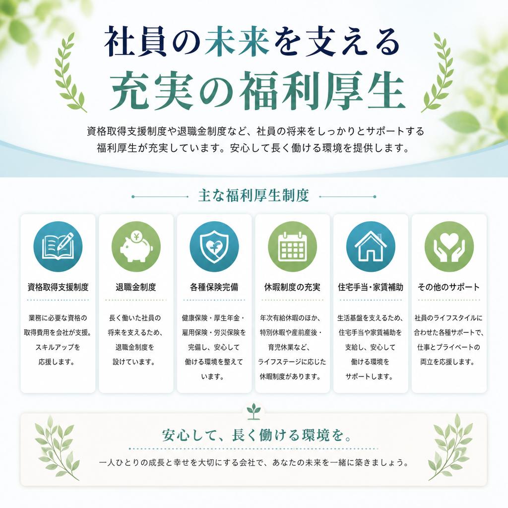 充実した福利厚生