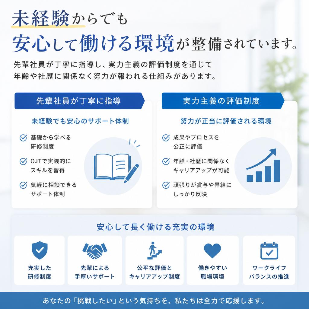 キャリアチェンジも安心