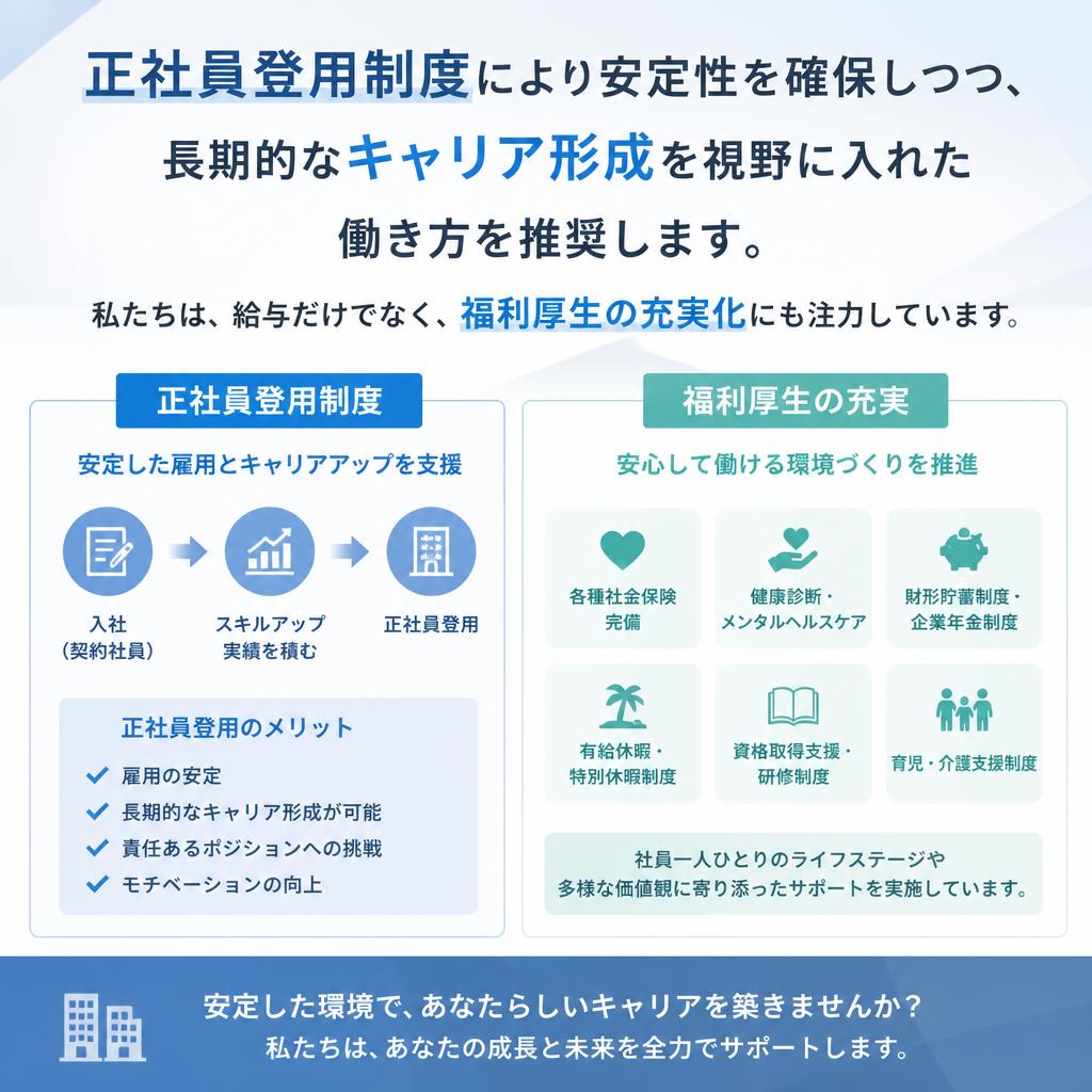 正社員としての働き方