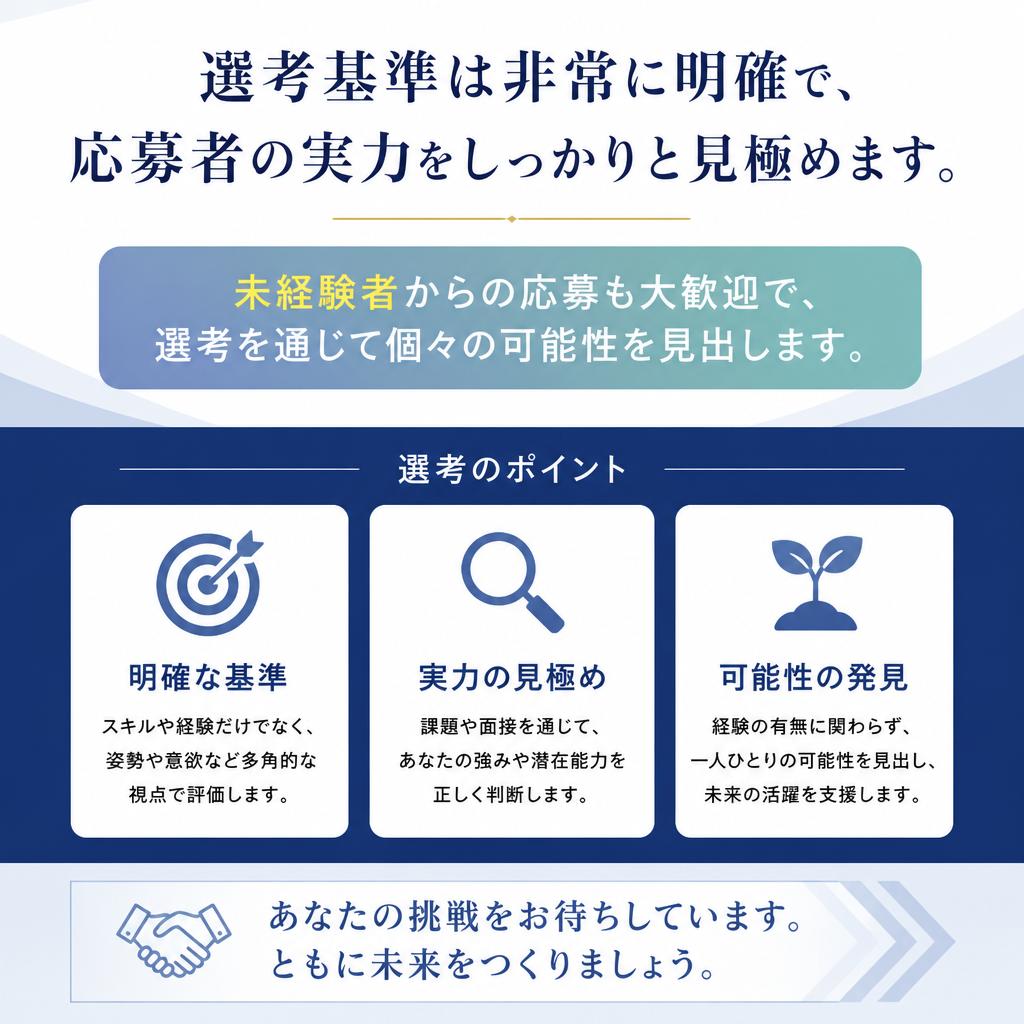 透明な選考基準