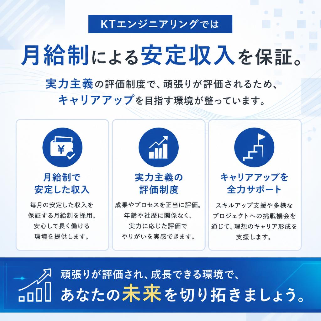 安定した雇用とキャリアアップ