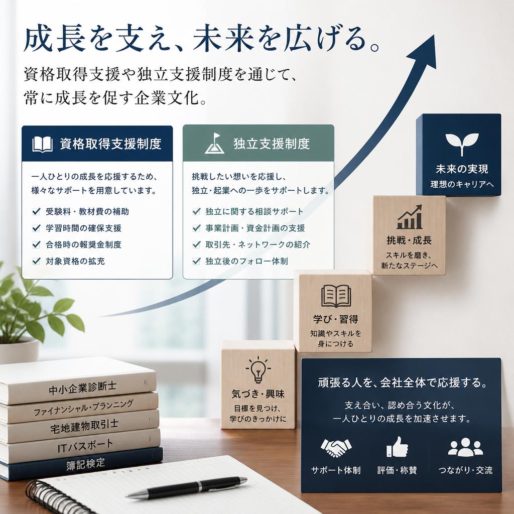 スキルアップを支援する体制