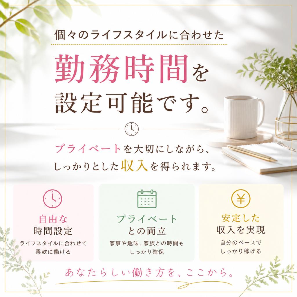 フレキシブルな勤務時間