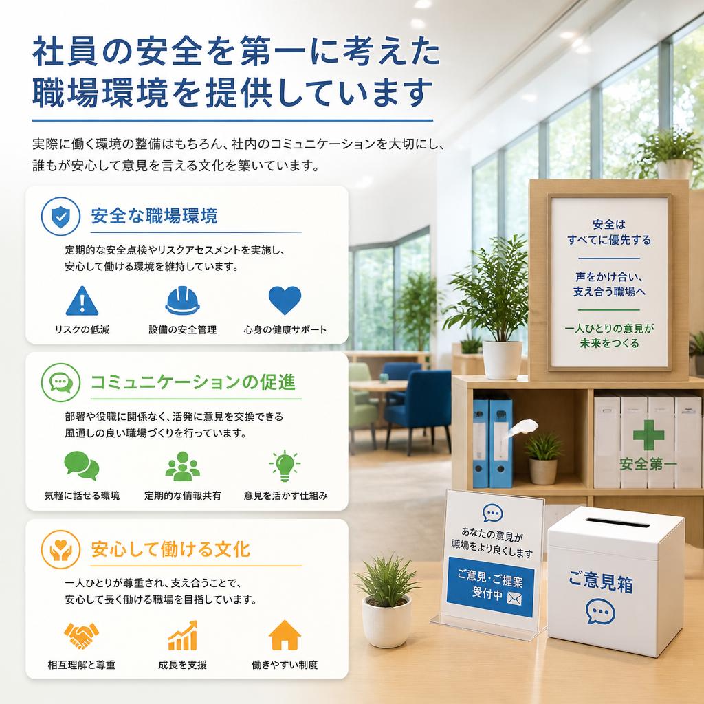 安心して働ける環境