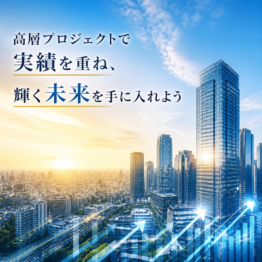 高層プロジェクトで実績を重ね、輝く未来を手に入れよう